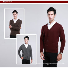 Yak Wool /Cashmere V Neck Pullover Long Sleeve Sweater/Clothing/Garment/Knitwear